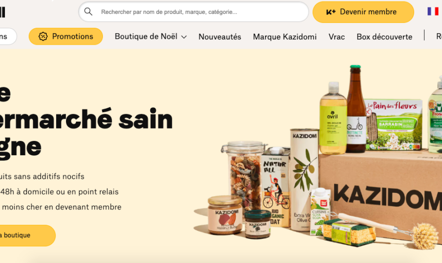 Kazidomi le supermarché en ligne de produits sains